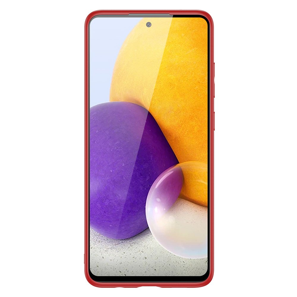 Dux Ducis Yolo elegant etui lavet af blødt TPU og PU-læder til Samsung Galaxy A72 4G rød