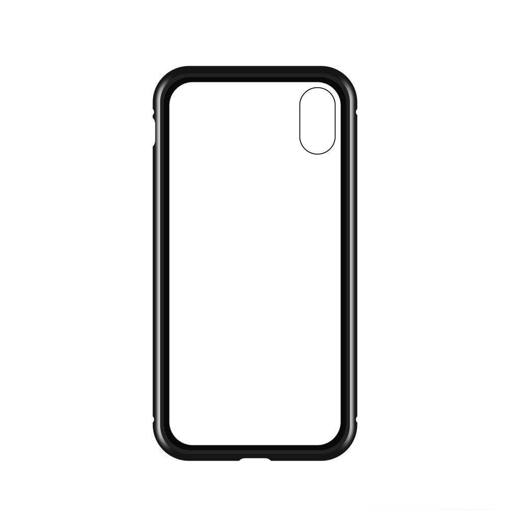 Wozinsky Full Magnetic Case Full Body Cover with Glass for Samsung Galaxy A72 4G Black-Transparent