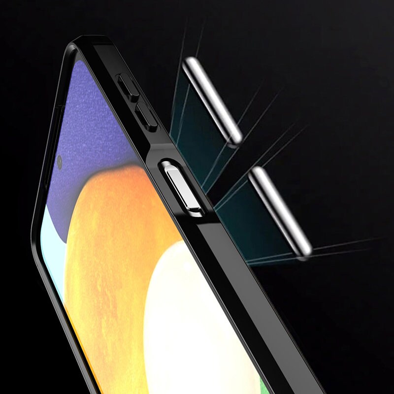 Carbon Case Flexibelt TPU-fodral för Samsung Galaxy A22 4G svart
