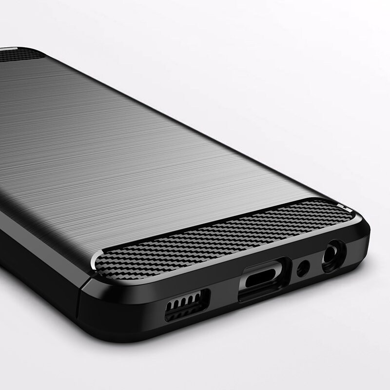 Carbon Case Flexibelt TPU-fodral för Samsung Galaxy A22 4G svart