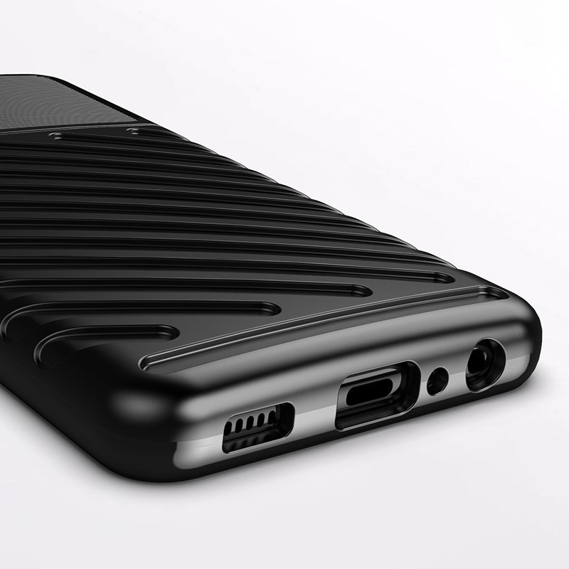 Thunder Case Flexible Tough Rugged Cover TPU Case til Samsung Galaxy A22 4G blå