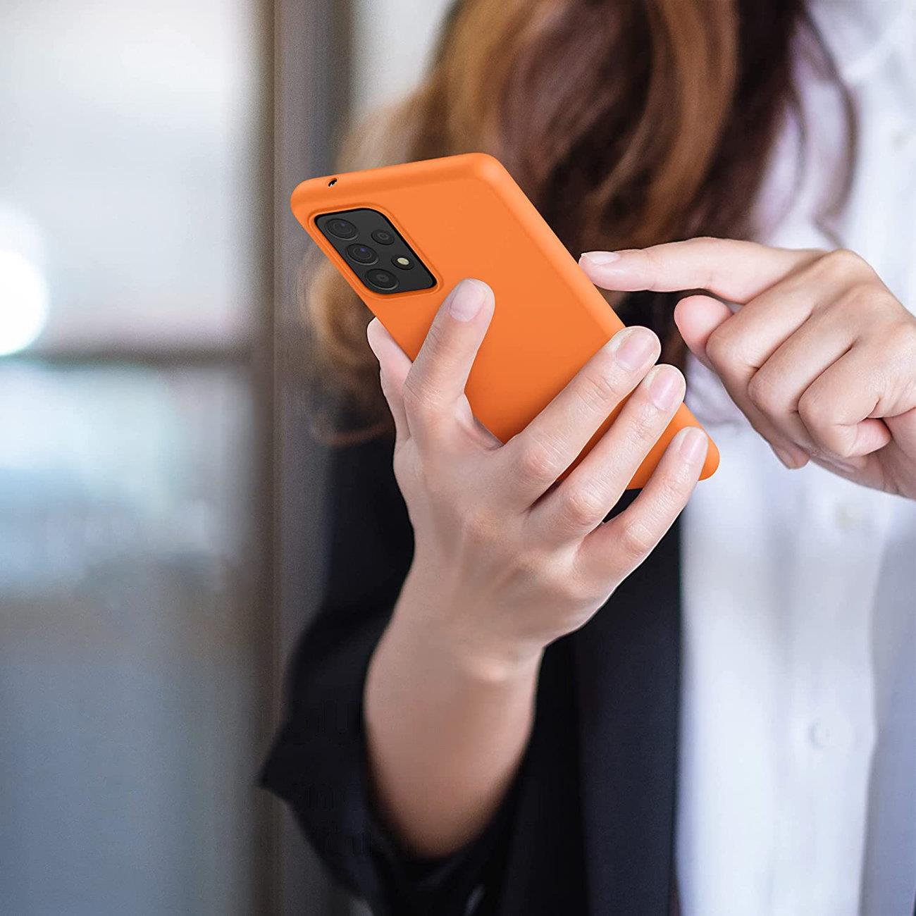 Silikoneetui Blødt, fleksibelt gummicover til Samsung Galaxy A22 4G blå