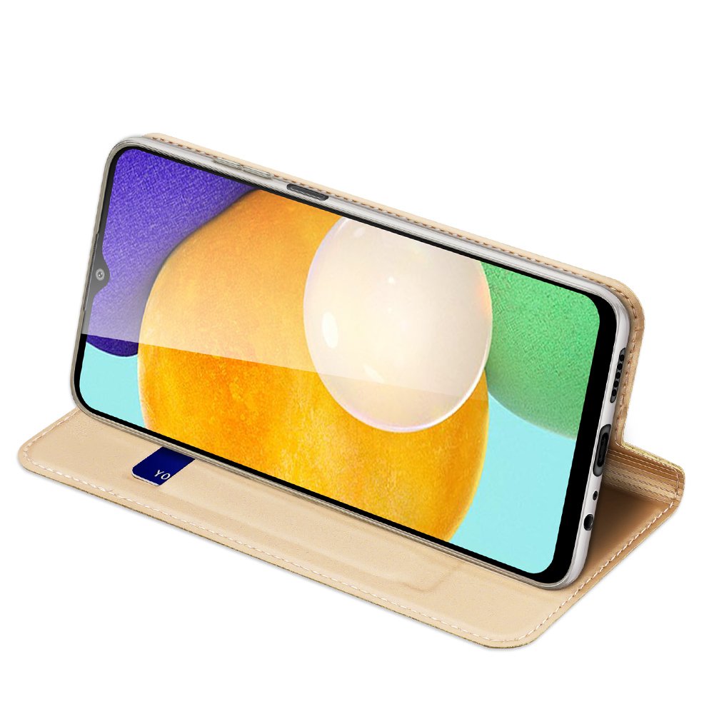 Dux Ducis Skin Pro Bookcase-etui til Samsung Galaxy A03s gylden
