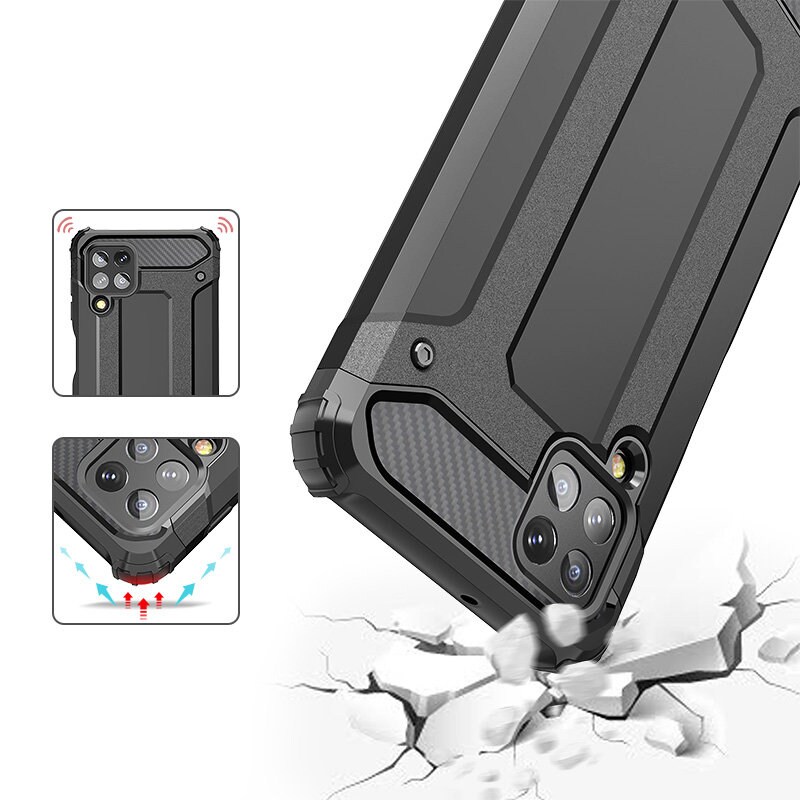 Hybrid Armor Fodral Tufft och robust skydd för Samsung Galaxy A22 4G blå
