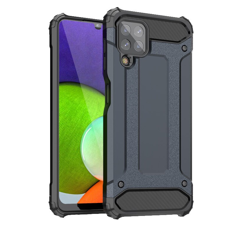 Hybrid Armor Fodral Tufft och robust skydd för Samsung Galaxy A22 4G blå