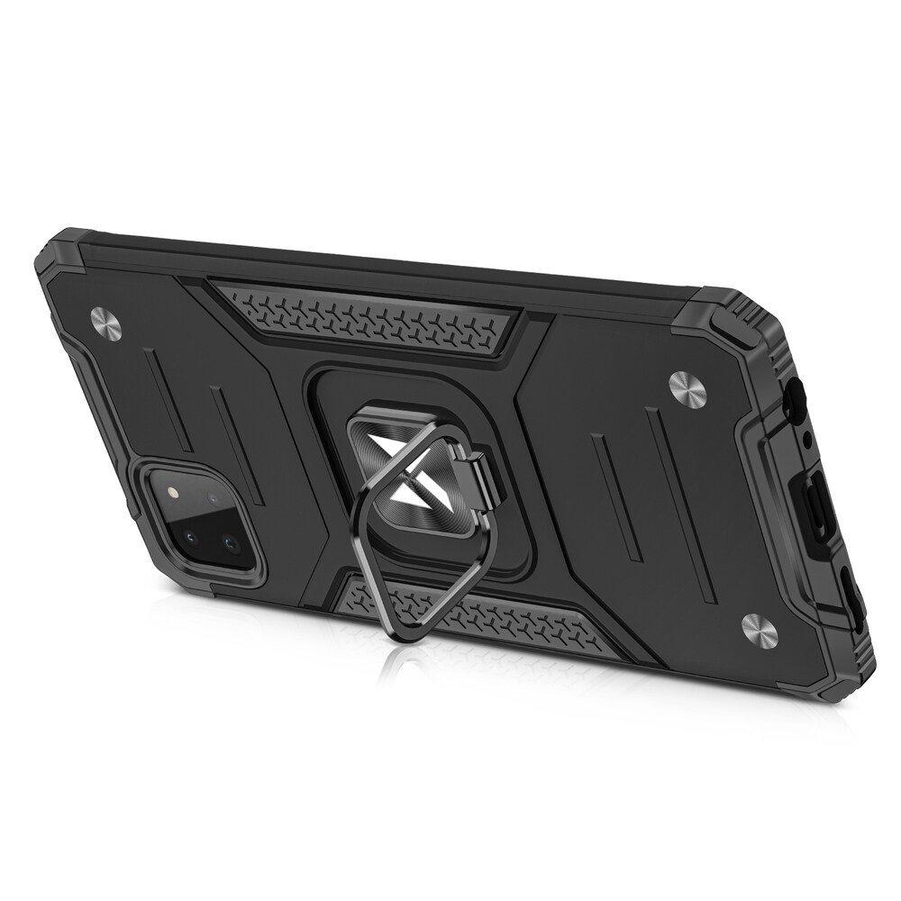 Wozinsky Ring Armor Case Kickstand Tough Rugged Cover för Samsung Galaxy A22 4G silver
