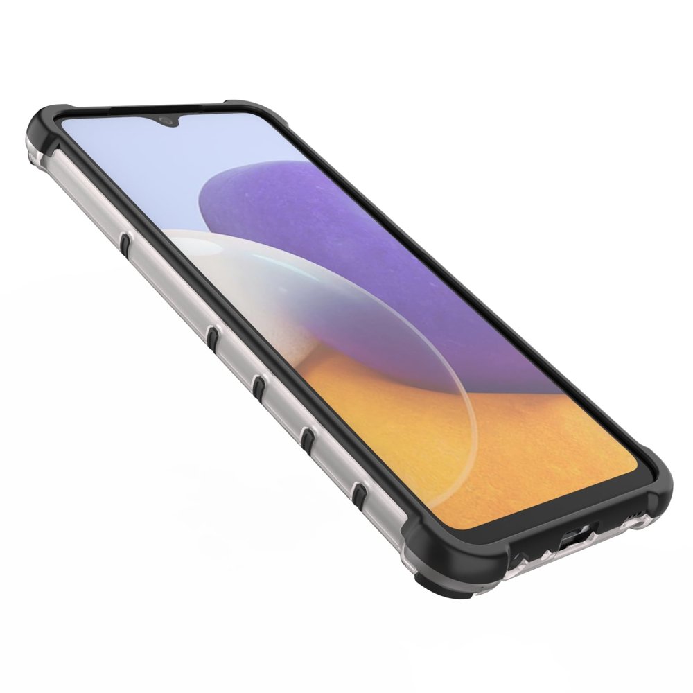 Honeycomb Case pansarskydd med TPU Bumper för Samsung Galaxy A22 4G blå