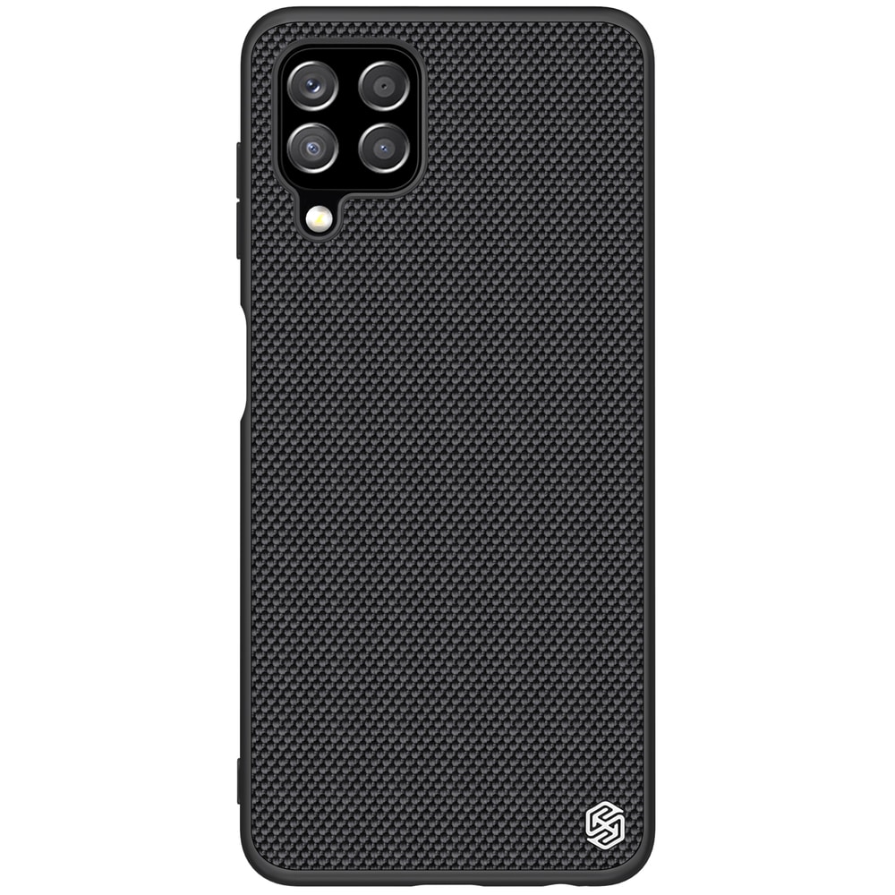 Nillkin Textured Case slitstarkt fodral med gelram och nylonbaksida för Samsung Galaxy A22 4G svart