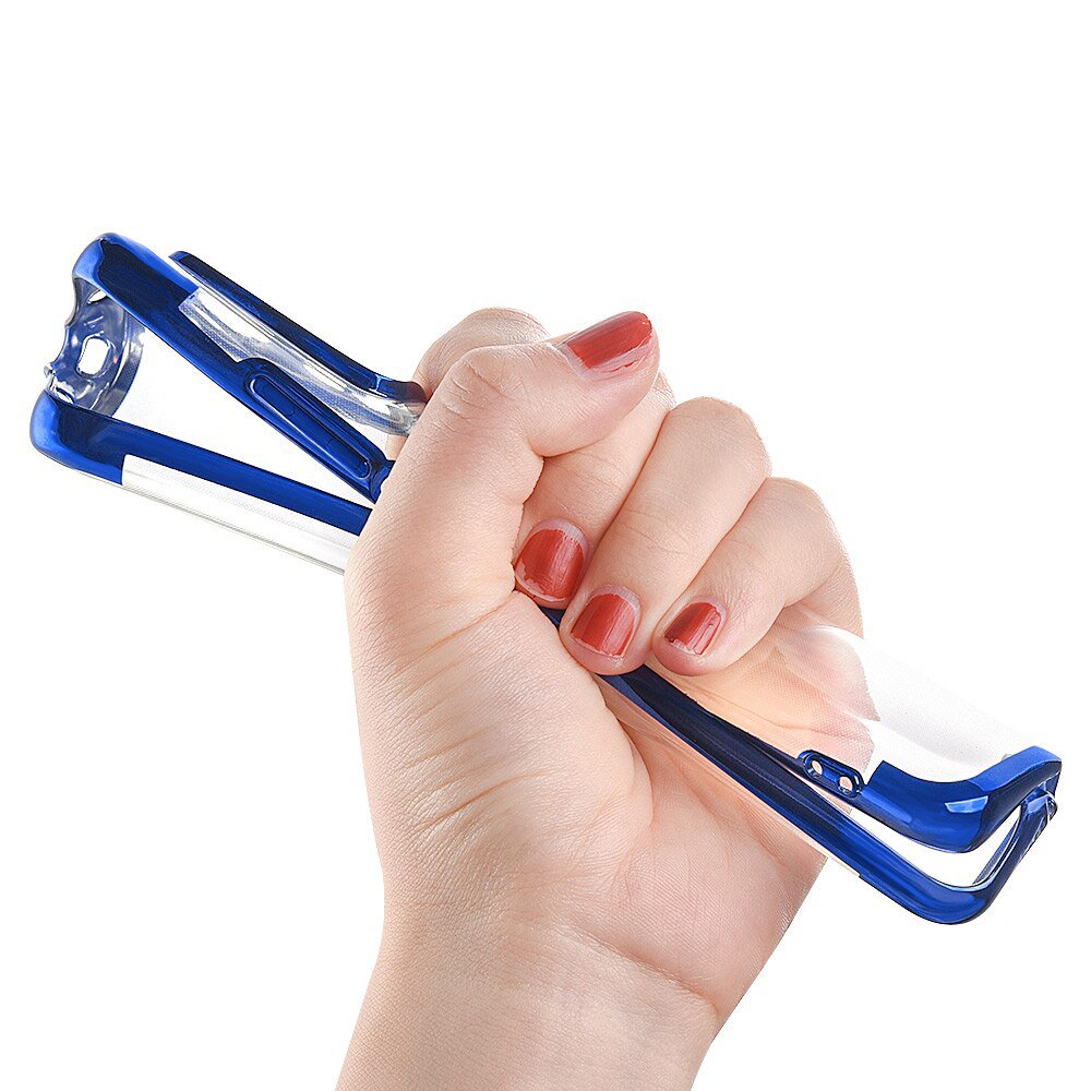 Clear Color Case Gel TPU Electroplating frame Cover til Xiaomi Redmi Note 10 5G / Poco M3 Pro sort