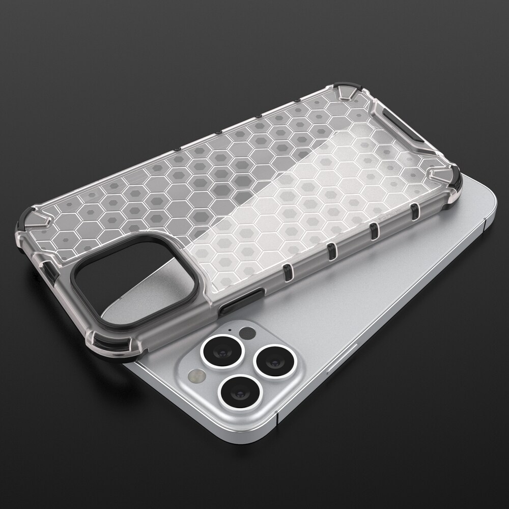 Honeycomb Case pansarskydd med TPU-stötfångare för iPhone 13 Pro Max grön