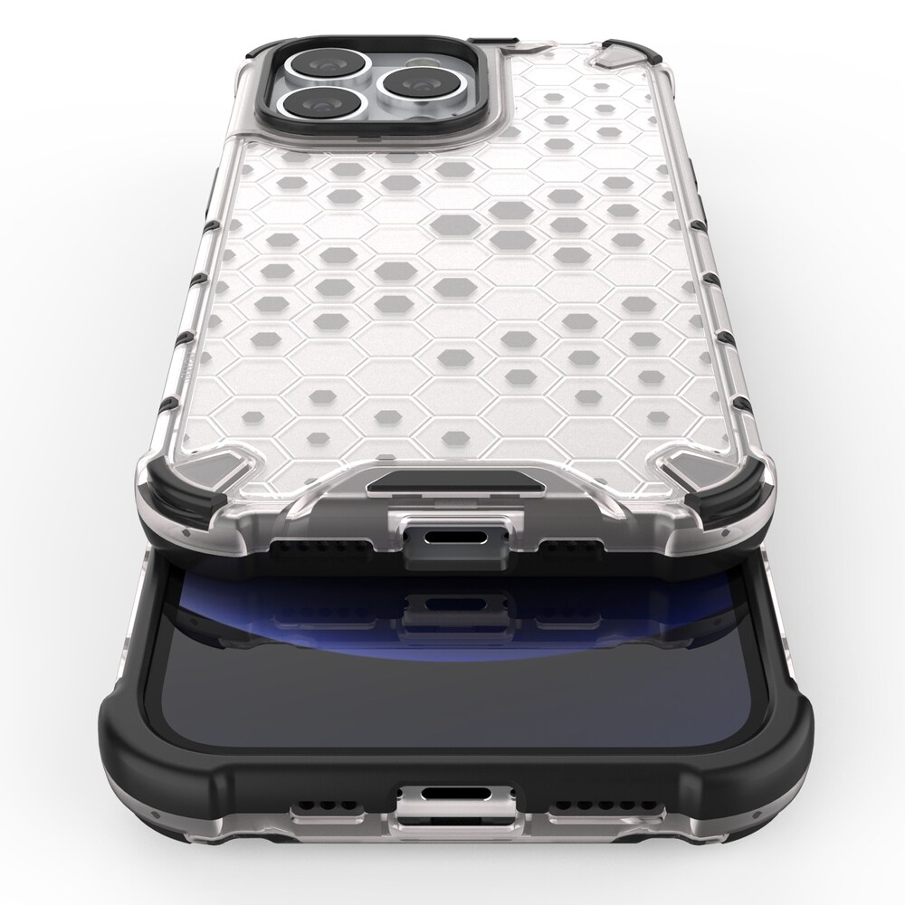 Honeycomb Case pansarskydd med TPU-stötfångare för iPhone 13 Pro svart