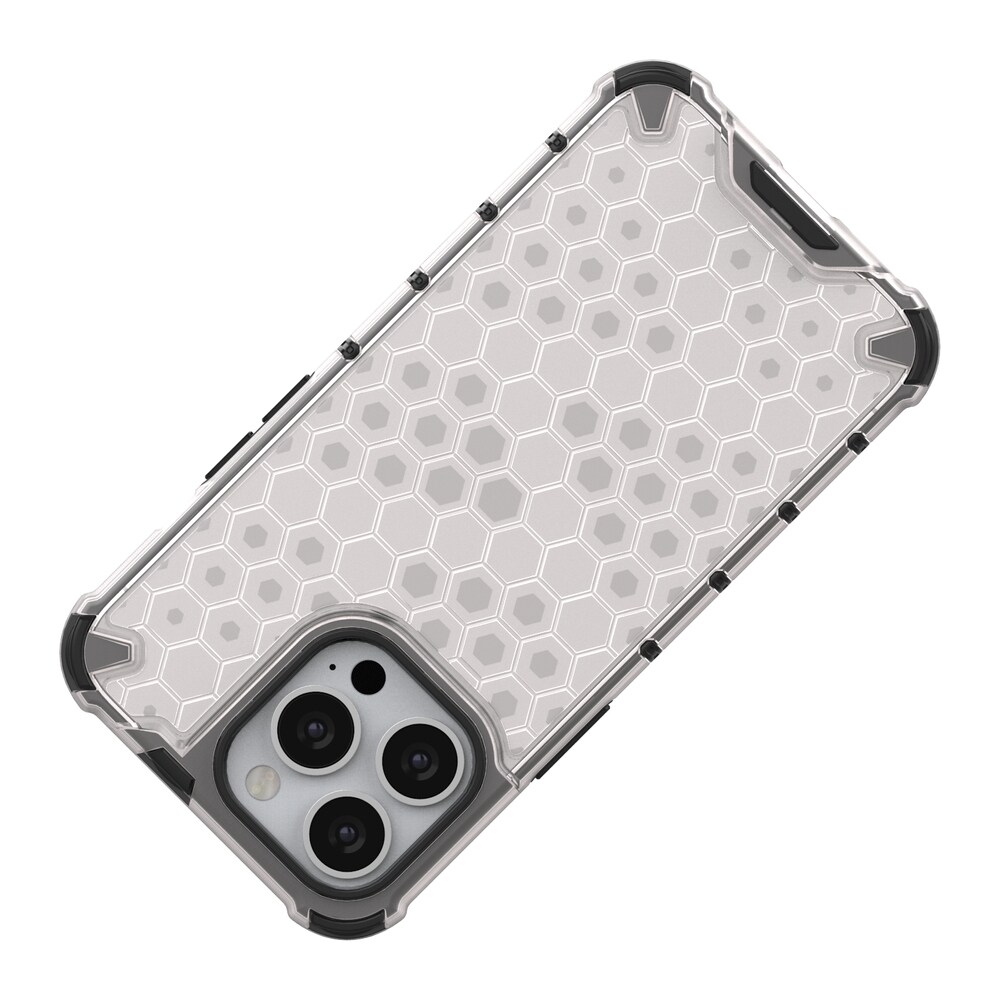 Honeycomb Case pansarskydd med TPU-stötfångare för iPhone 13 Pro blå