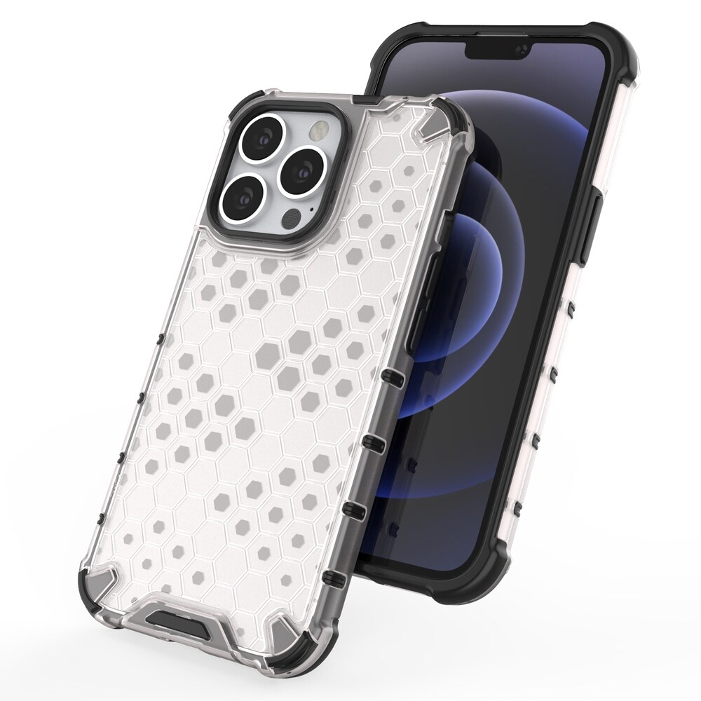 Honeycomb Case pansarskydd med TPU-stötfångare för iPhone 13 Pro blå
