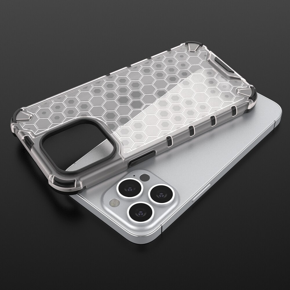 Honeycomb Case pansarskydd med TPU-stötfångare för iPhone 13 Pro blå