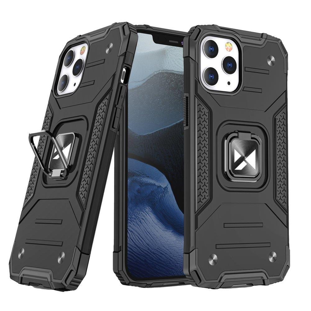Wozinsky Ring Armor Case Kickstand Tough Rugged Cover för iPhone 13 Pro Max svart