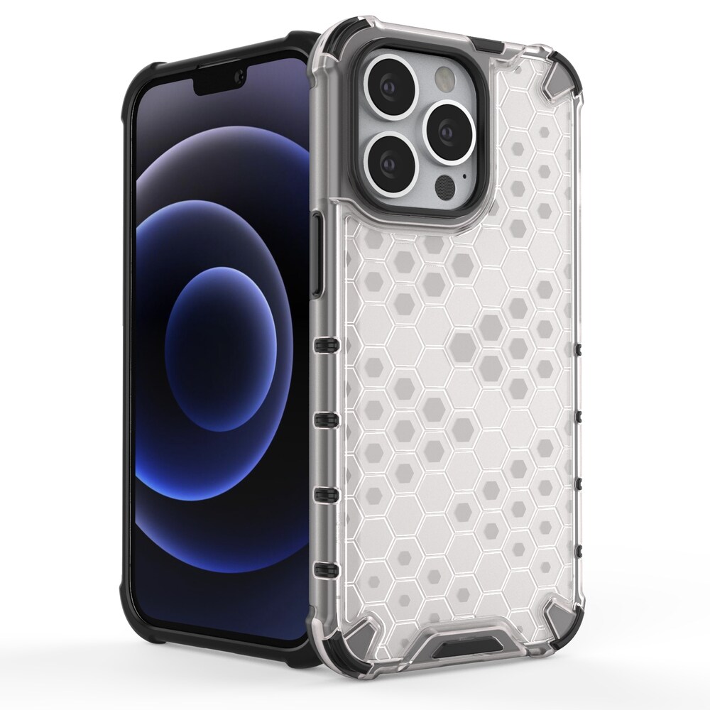Honeycomb Case pansarskydd med TPU-stötfångare för iPhone 13 Pro grön
