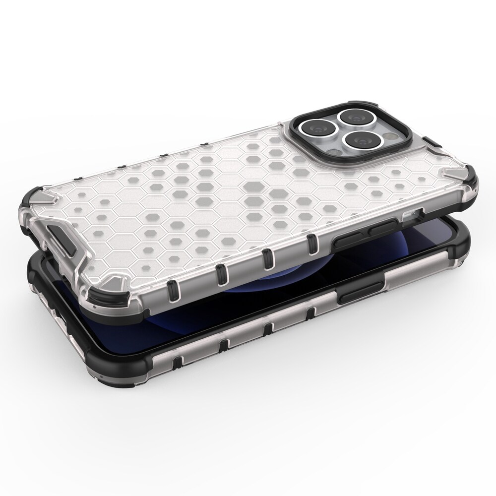 Honeycomb Case pansarskydd med TPU-stötfångare för iPhone 13 Pro grön