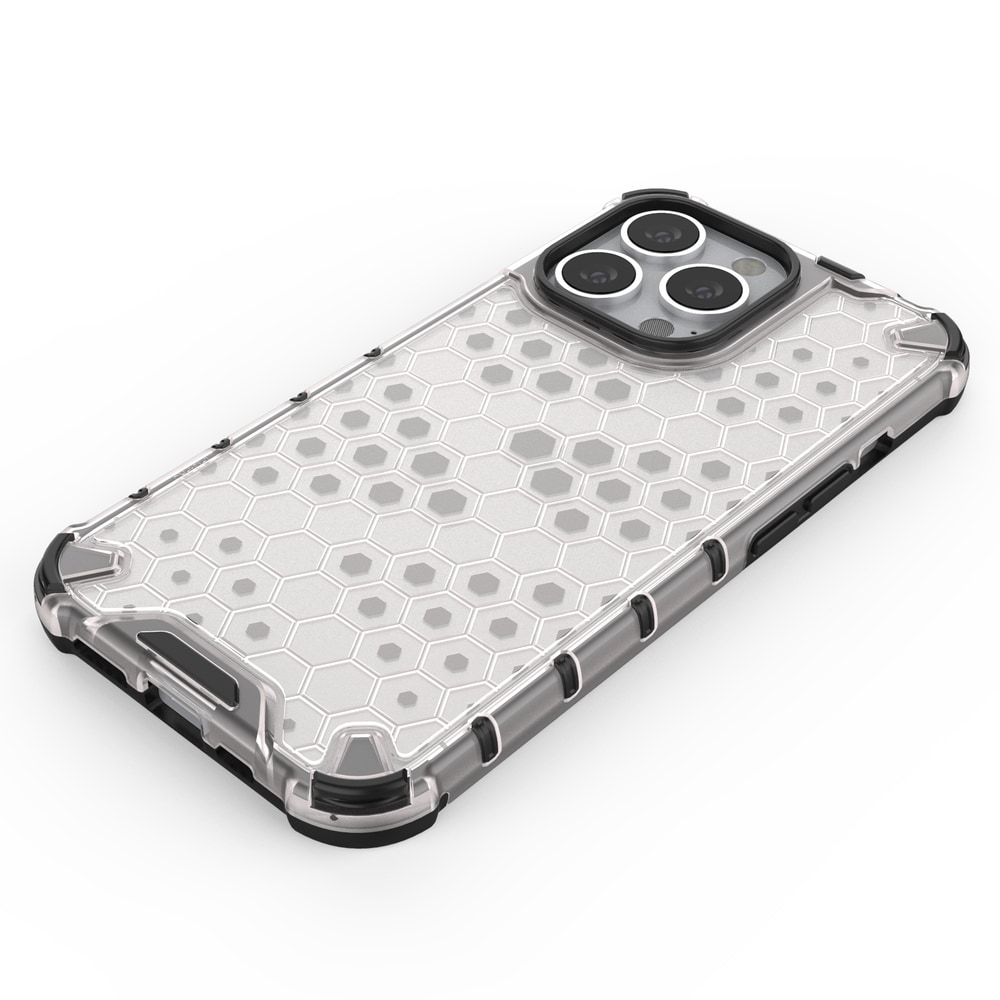 Honeycomb Case pansarskydd med TPU-stötfångare för iPhone 13 Pro röd