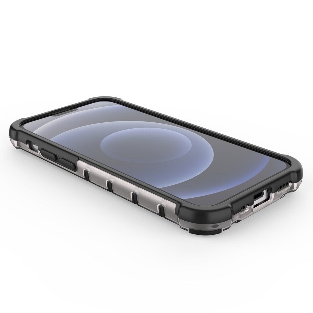 Honeycomb Case pansarskydd med TPU-stötfångare för iPhone 13 mini svart