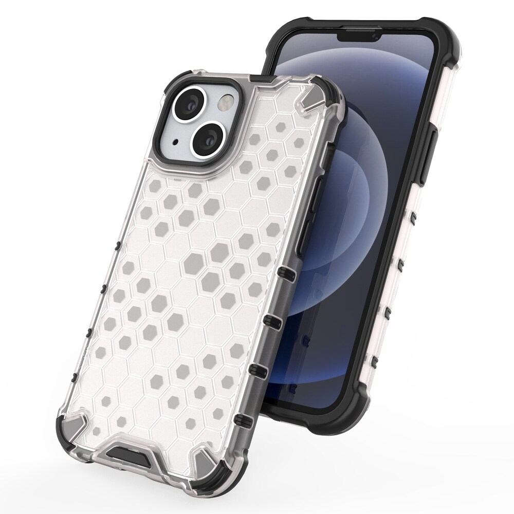 Honeycomb Case pansarskydd med TPU-stötfångare för iPhone 13 mini blå