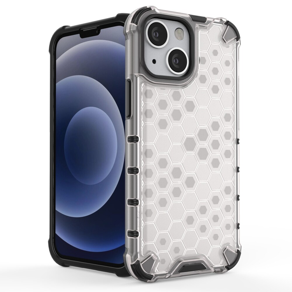 Honeycomb Case pansarskydd med TPU-stötfångare för iPhone 13 mini grön