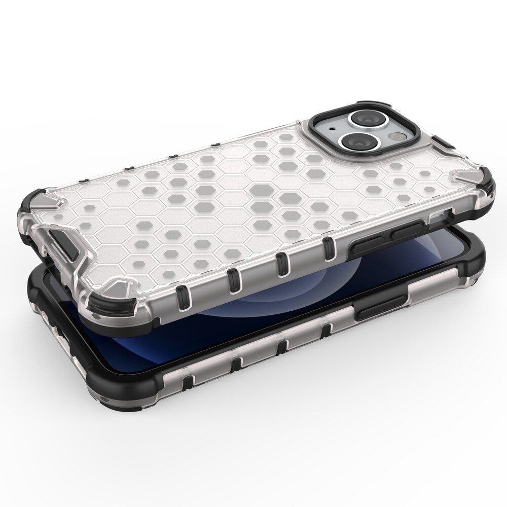 Honeycomb Case pansarskydd med TPU-stötfångare för iPhone 13 mini grön