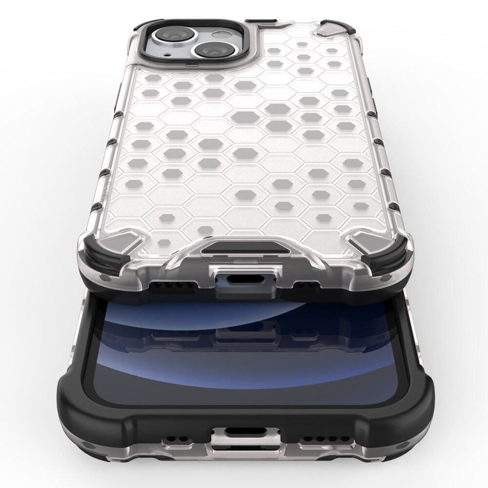 Honeycomb Case pansarskydd med TPU-stötfångare för iPhone 13 mini grön