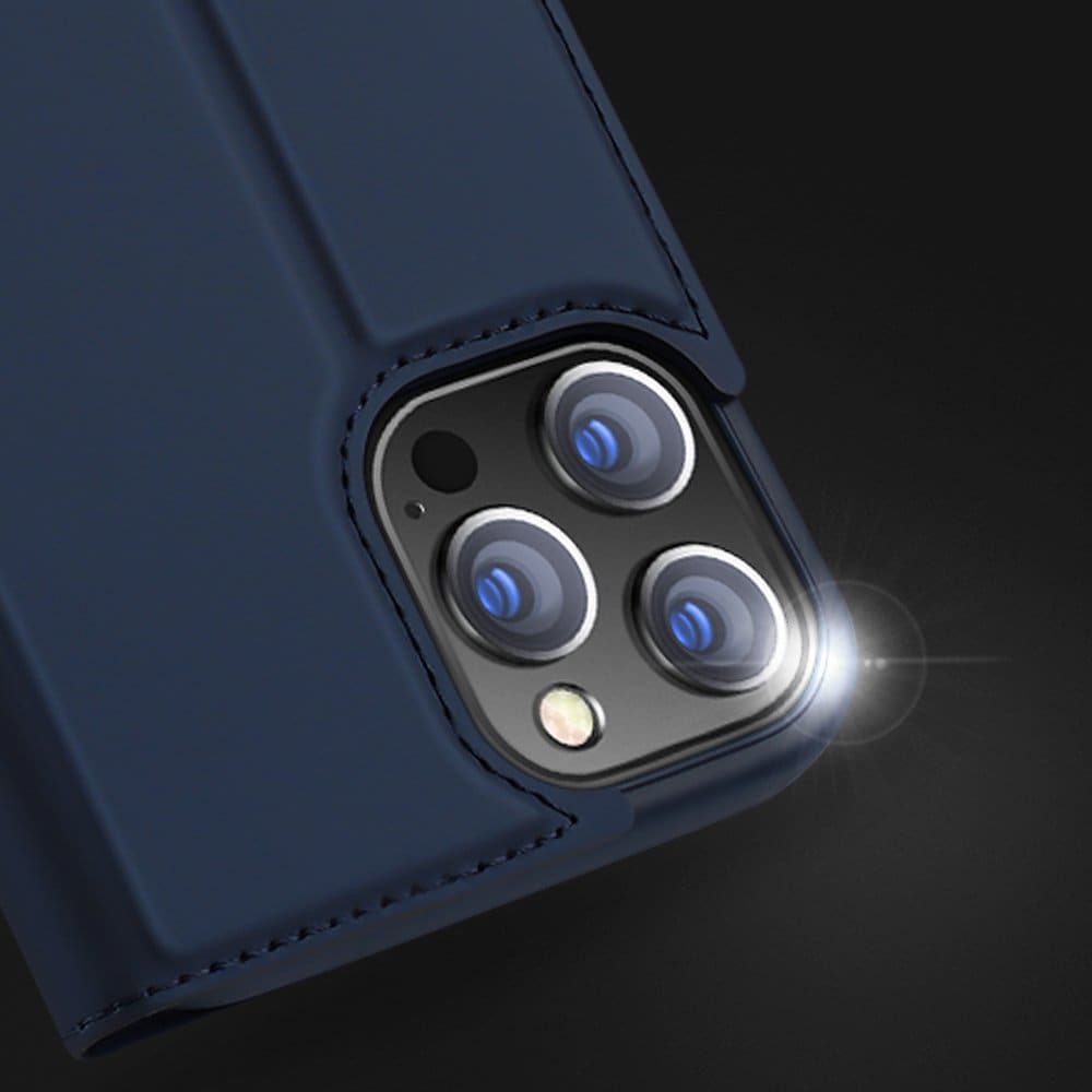 Dux Ducis Skin Pro-etui af bogreoltypen til iPhone 13 Pro blå