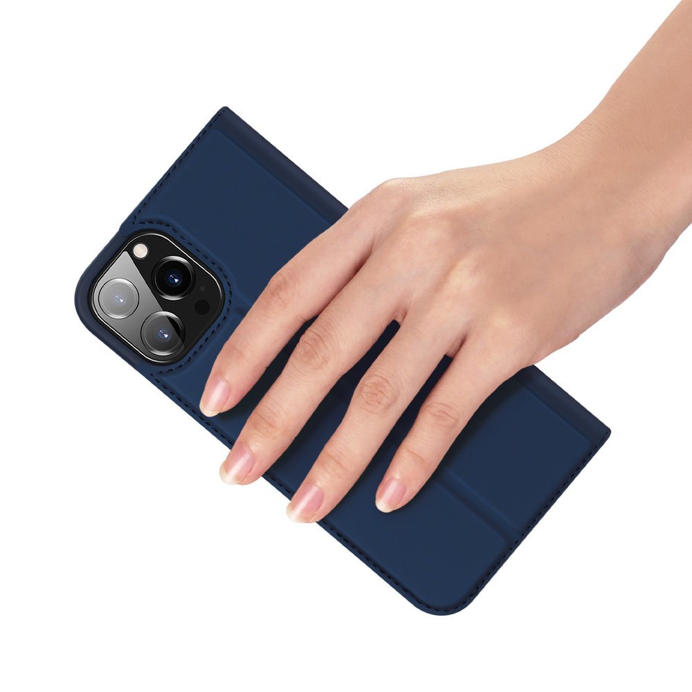 Dux Ducis Skin Pro-etui af bogreoltypen til iPhone 13 Pro blå