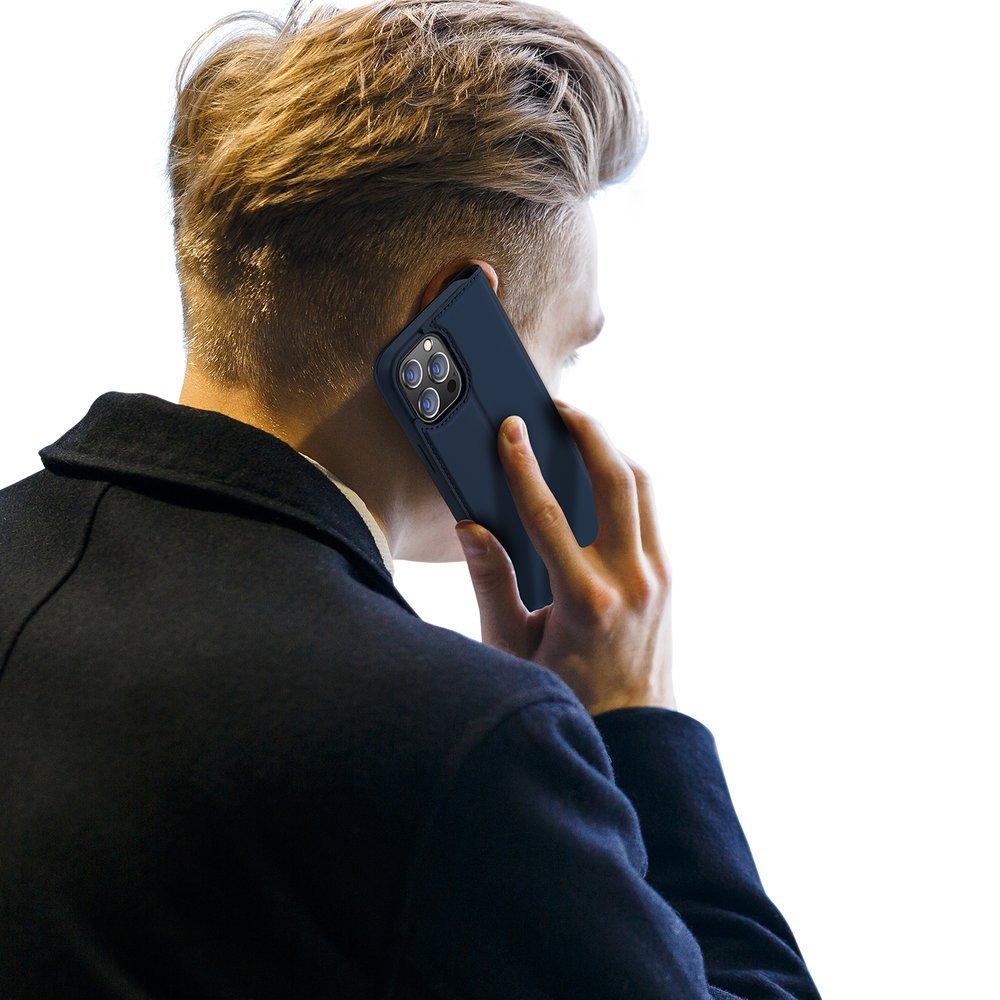 Dux Ducis Skin Pro-etui af bogreoltypen til iPhone 13 Pro blå