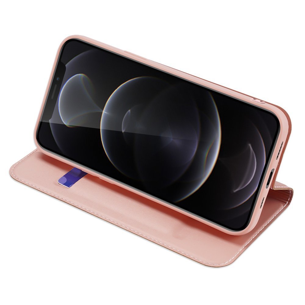 Dux Ducis Skin Pro Bookcase typ fodral för iPhone 13 Pro rosa