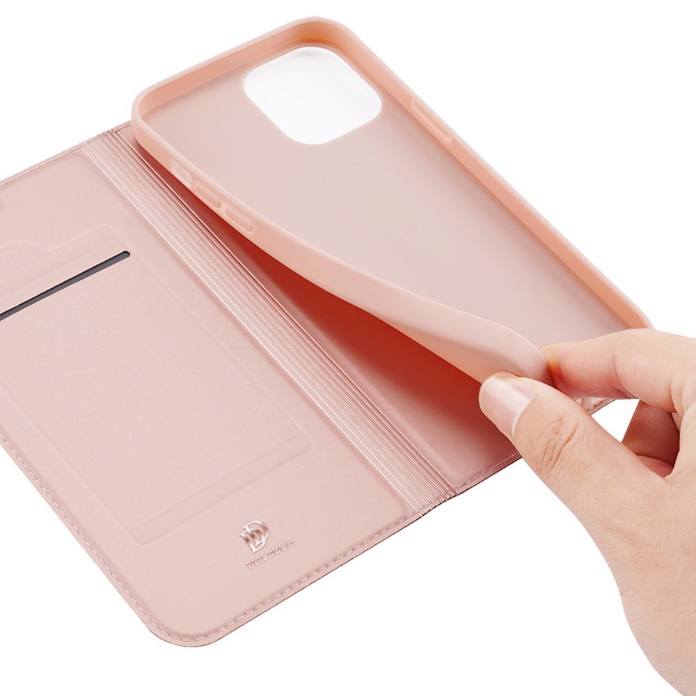 Dux Ducis Skin Pro Bookcase typ fodral för iPhone 13 Pro rosa