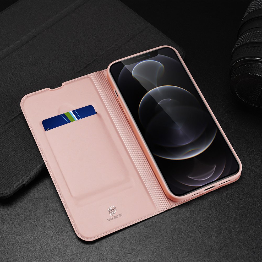 Dux Ducis Skin Pro Bookcase typ fodral för iPhone 13 Pro guld