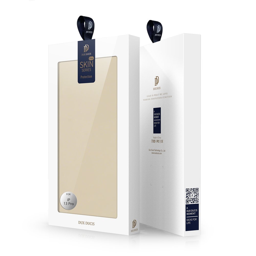 Dux Ducis Skin Pro Bookcase typ fodral för iPhone 13 Pro guld