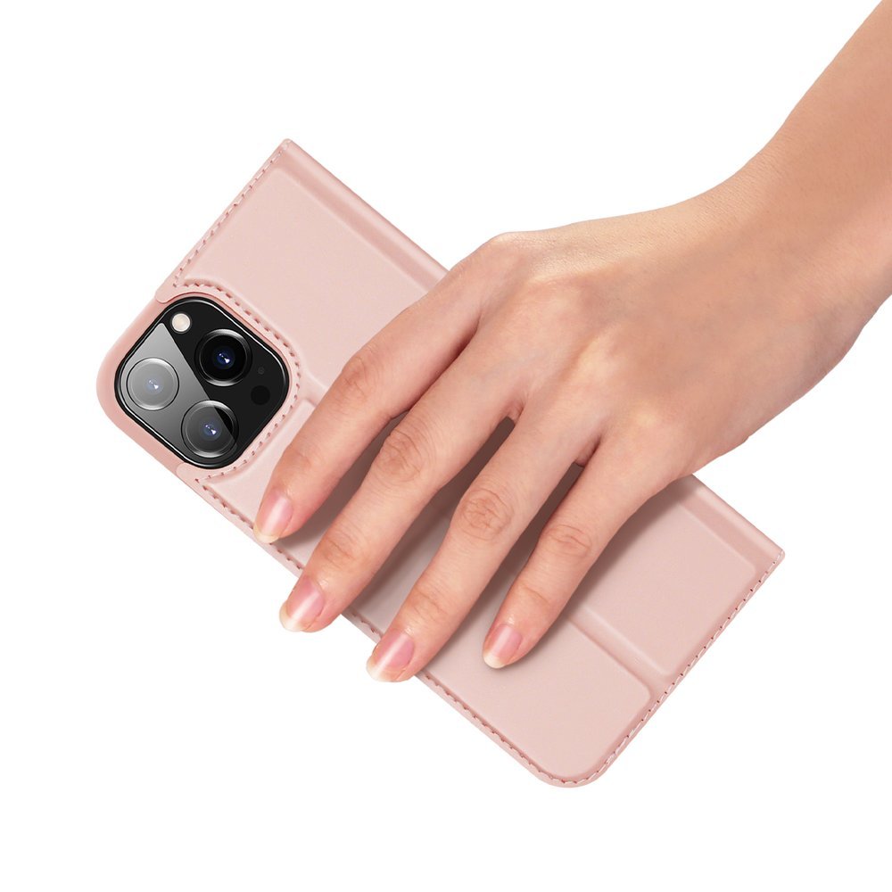 Dux Ducis Skin Pro Bookcase-etui til iPhone 13 Pro Max pink