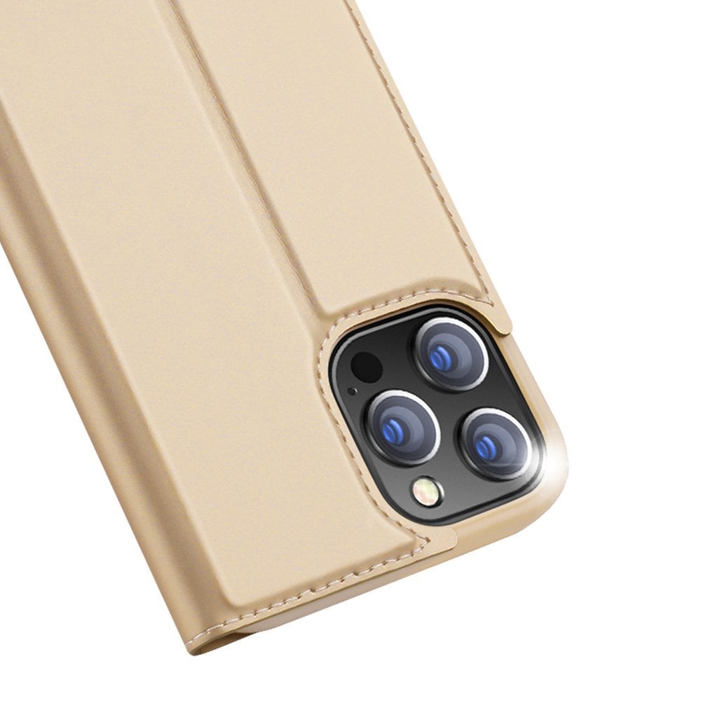 Dux Ducis Skin Pro Bookcase typ fodral för iPhone 13 Pro Max guld