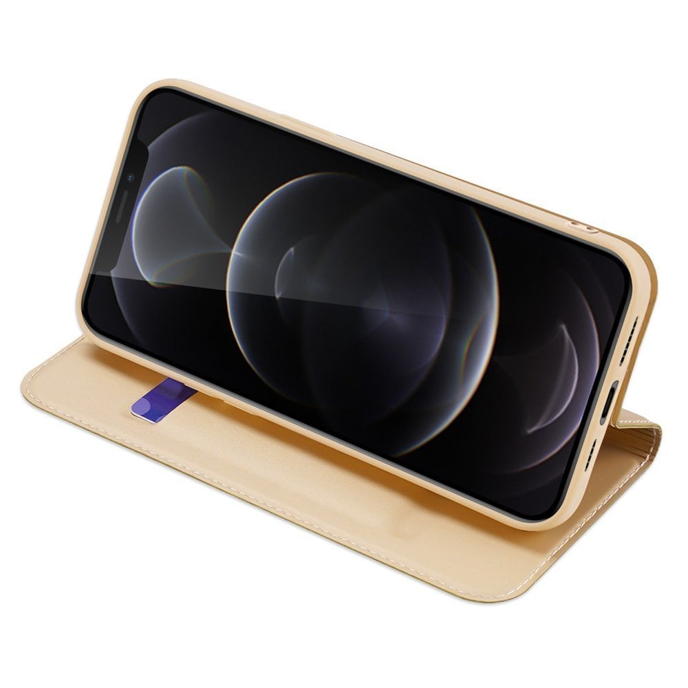Dux Ducis Skin Pro Bookcase typ fodral för iPhone 13 Pro Max guld