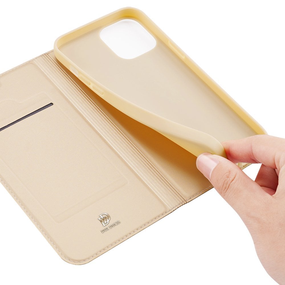 Dux Ducis Skin Pro Bookcase typ fodral för iPhone 13 Pro Max guld
