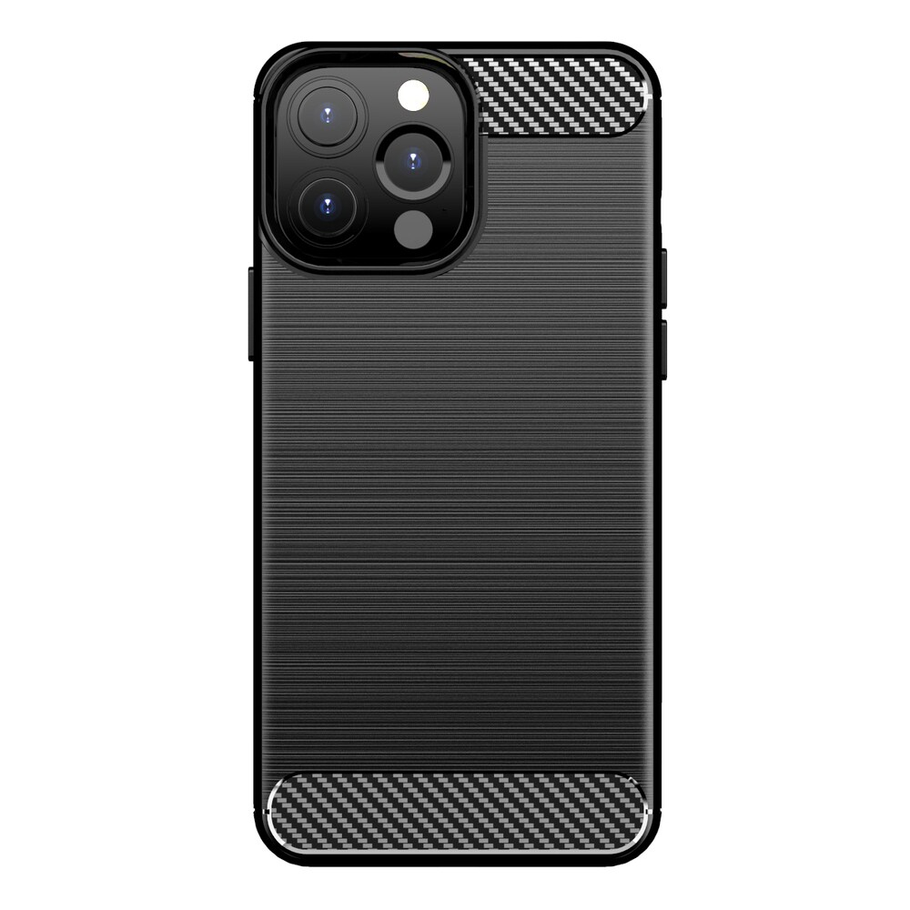 Carbon Case Flexibelt TPU-fodral för iPhone 13 Pro Max svart