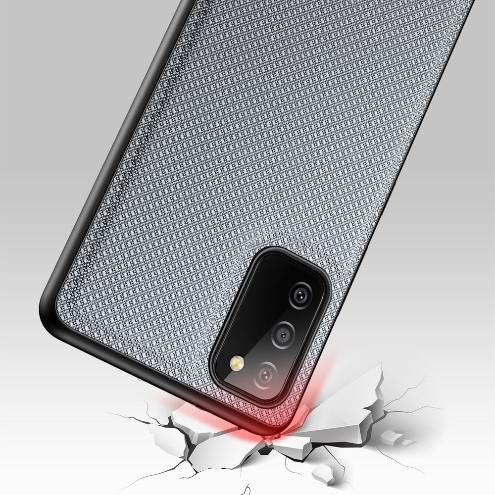 Dux Ducis Fino etui dækket med nylonmateriale til Samsung Galaxy A03s grå