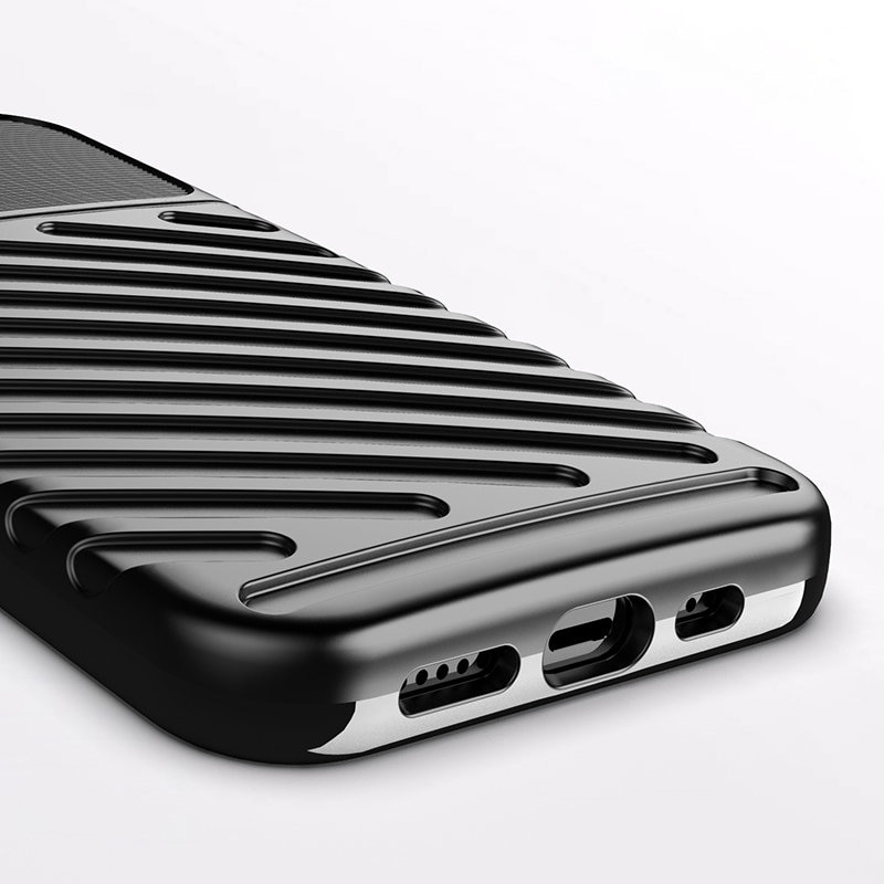 Thunder Case Flexibelt, tufft och robust TPU-fodral för iPhone 13 mini grön
