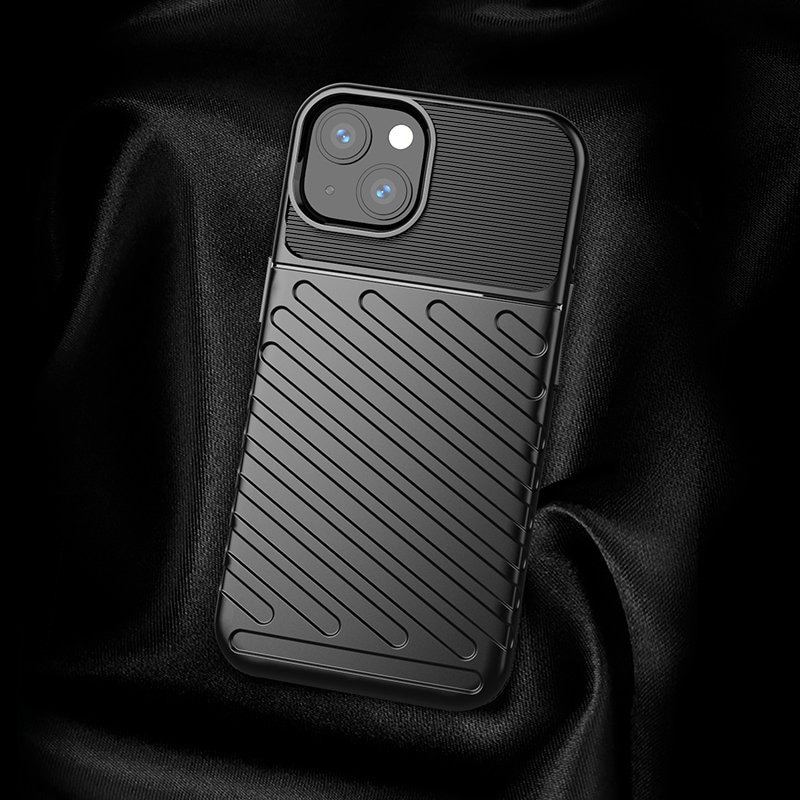 Thunder Case Flexibelt Tough Rugged Cover TPU-fodral för iPhone 13 mini blå