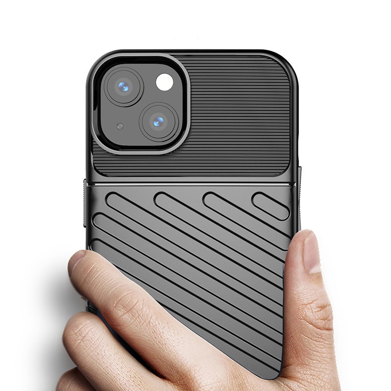 Thunder Case Flexibelt Tough Rugged Cover TPU-fodral för iPhone 13 mini blå
