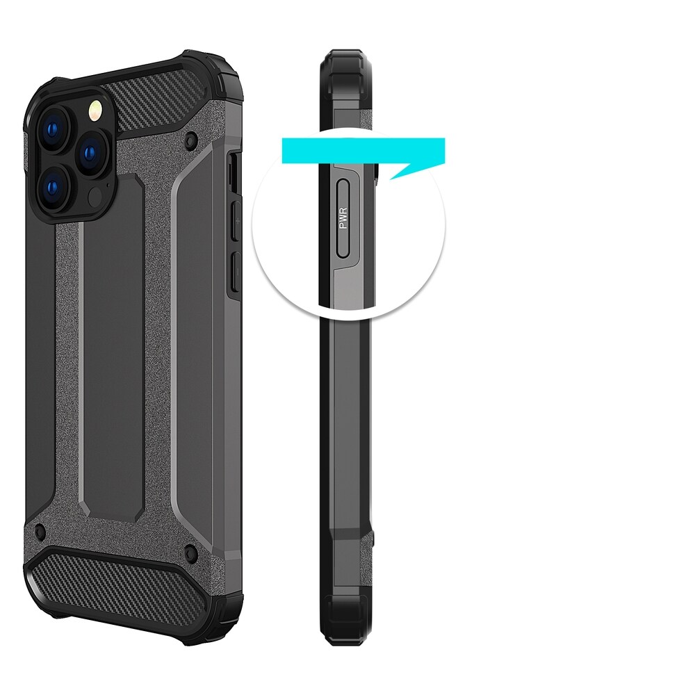 Hybrid Armor Case Tufft och robust skydd för iPhone 13 Pro Max Golden