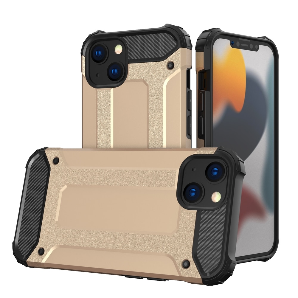 Hybrid Armor Case Tufft och robust skydd för iPhone 13 mini golden