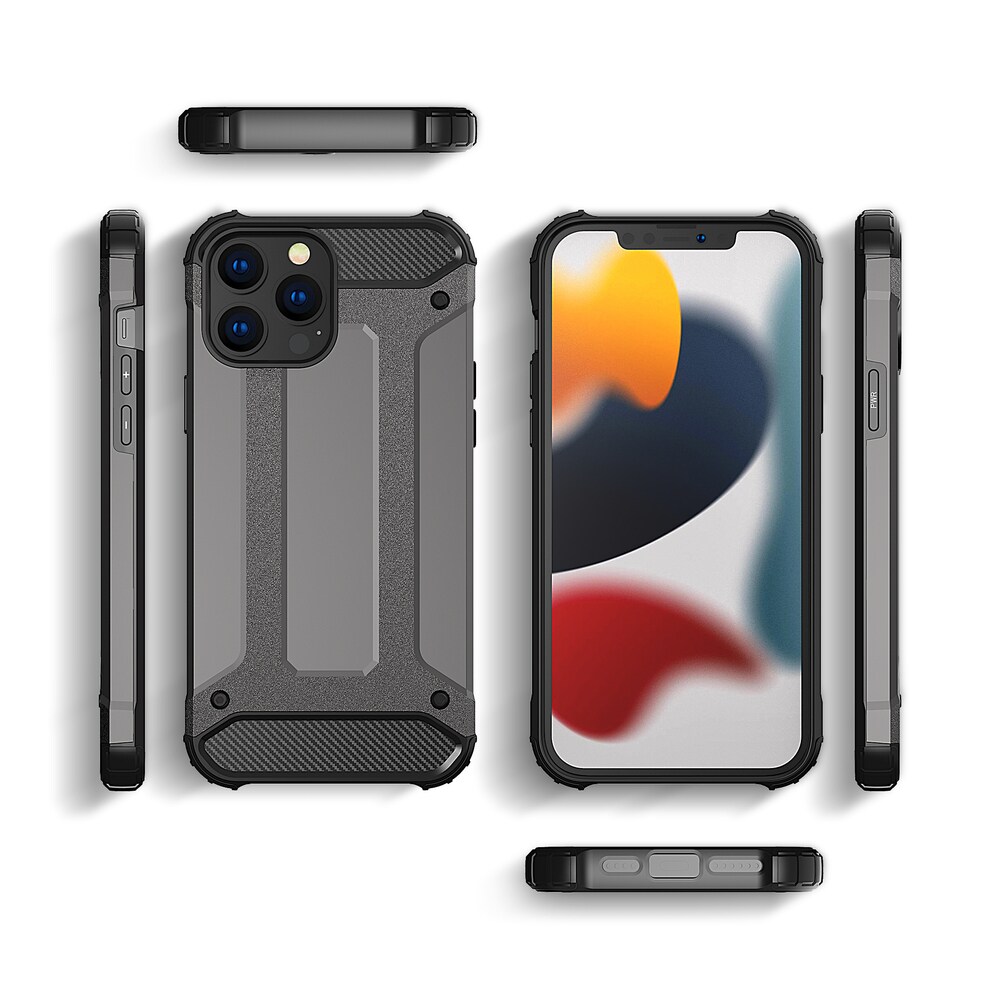 Hybrid Armor Case Tufft och robust skydd för iPhone 13 Pro silver