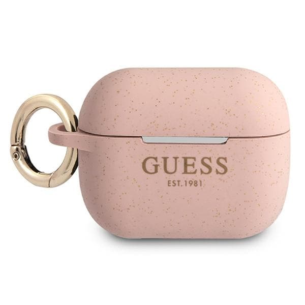 Guess GUAPSGGEP AirPods Pro-skydd rosa/rosa Silikon Glitter