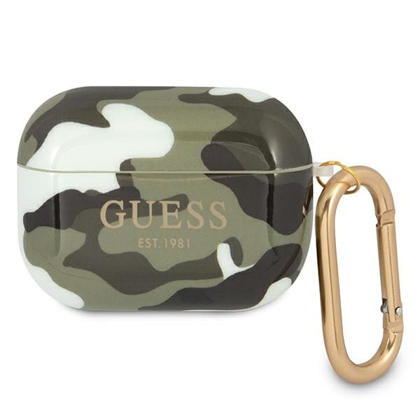Guess GUAPUCAMA AirPods Pro-skydd grön/khaki Camo Collection