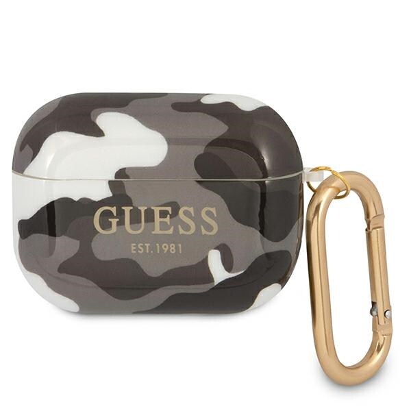 Guess GUAPUCAMG AirPods Pro-skydd svart/svart Camo Collection