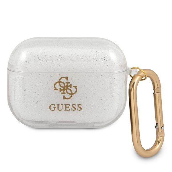 Guess GUAPUCG4GT AirPods Pro-skydd Transparent Glitter Collection